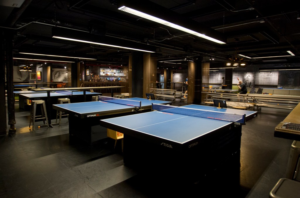 A free hour of table tennis awaits voters.
