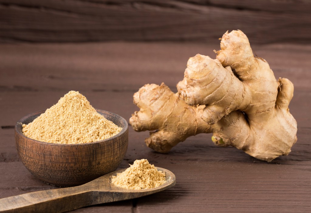 Ginger is a natural expectorant with antimicrobial and antioxidant properties