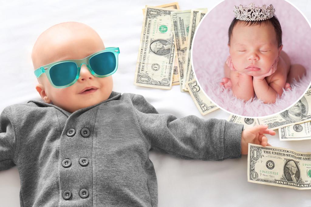 How many children's 'luxury' names can place them for a sweet life