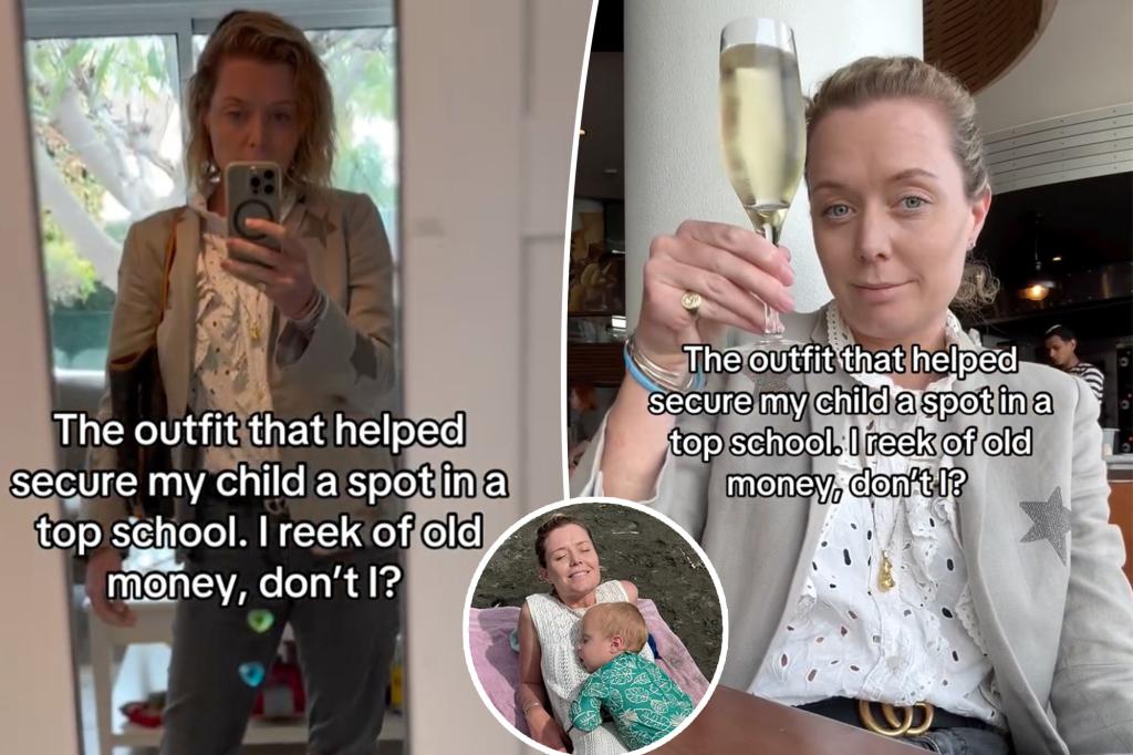 Momfluencer insists that Hodgepodge 'Old Money' dress took her child accepted at a high school - but her followers are not convinced