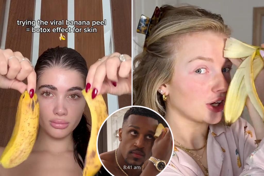 Is rubbing a banana peel on your good face for your skin?
