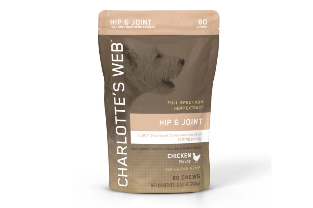 A CBD chewing bag for dogs.