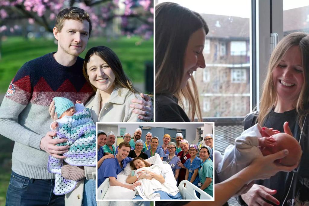 The first baby from abdominal transplantation was born in the UK for Mom without uterus