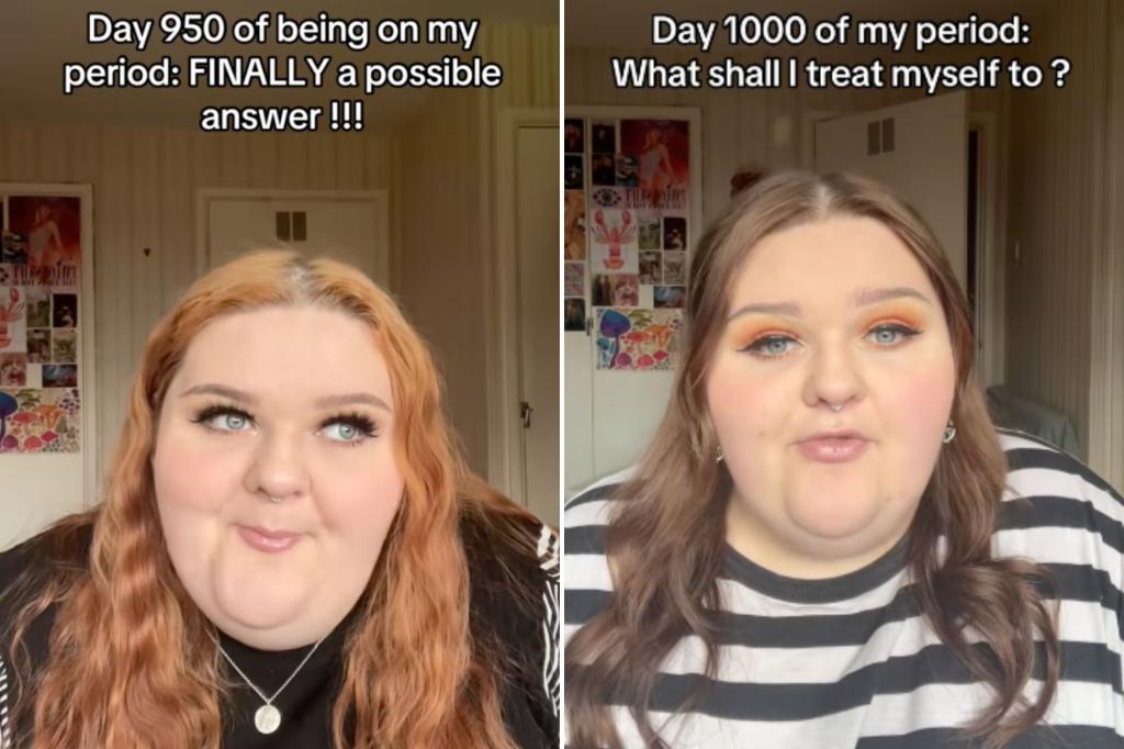 I have had my period for 1,000 days - a 'delightful' data explains why